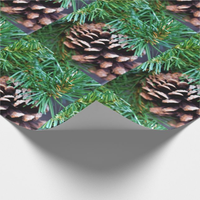 Pinecones Wrapping Paper (Corner)