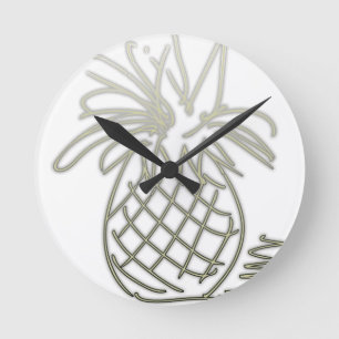 PineDoodle Round Clock