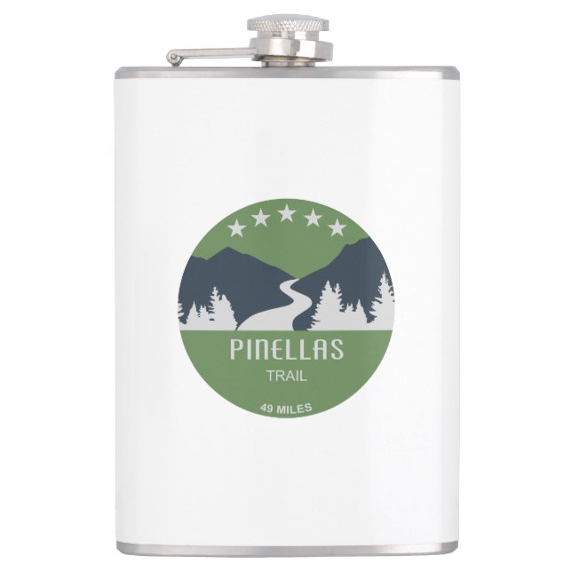 Pinellas Trail Hip Flask (Front)