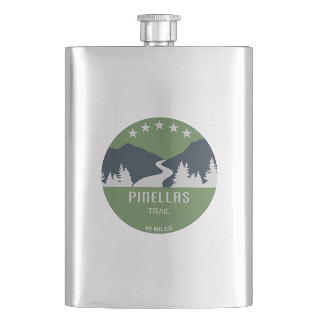 Pinellas Trail Hip Flask (Front)