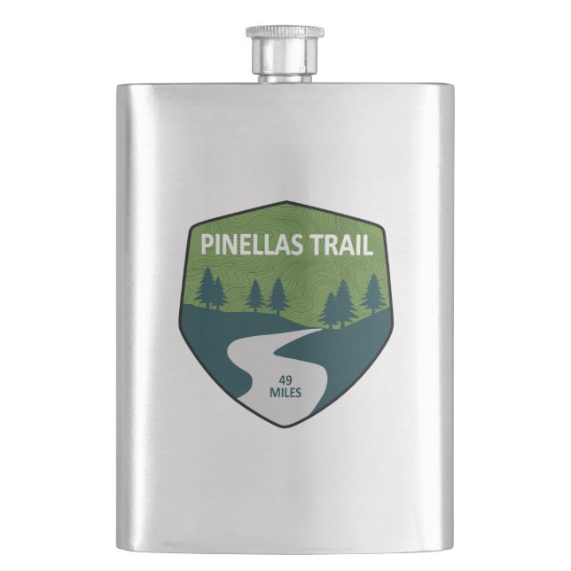 Pinellas Trail Hip Flask (Front)