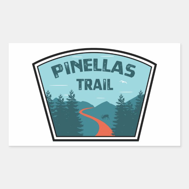 Pinellas Trail Rectangular Sticker (Front)
