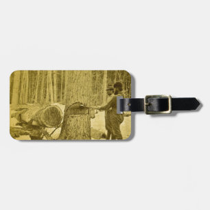 Pineries of Michigan Goodridge Brothers Saginaw MI Luggage Tag