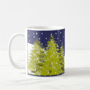 Pines Christmas Star Mug with Moon Cloud