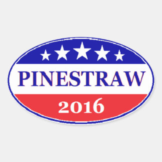PINESTRAW 4 President 2016 Election Oval Sticker