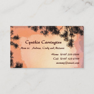 Piney Sunset Mummy Calling Card