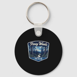 Piney woods texas forest nature hiking outdoors key ring