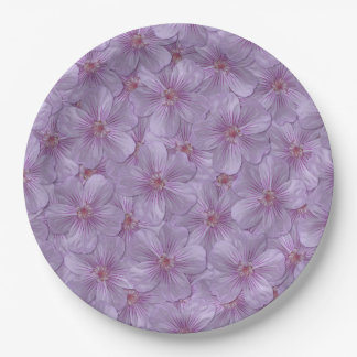 Pineywoods Geranium Seamless Pattern Paper Plate