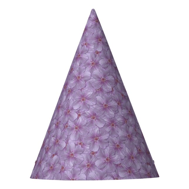 Pineywoods Geranium Seamless Pattern Party Hat (Front)