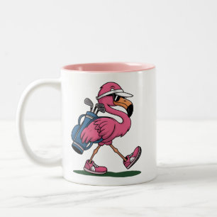 Ping Flamingo Golf Sunglasses Golf Lover  Two-Tone Coffee Mug