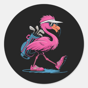 Ping Flamingo Golf Sungles Woman Ladies Men Golf L Classic Round Sticker