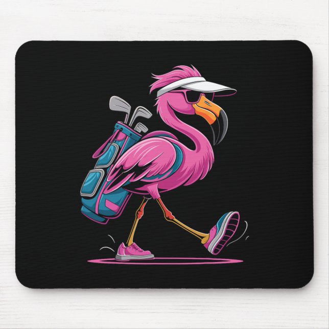 Ping Flamingo Golf Sungles Woman Ladies Men Golf L Mouse Pad (Front)