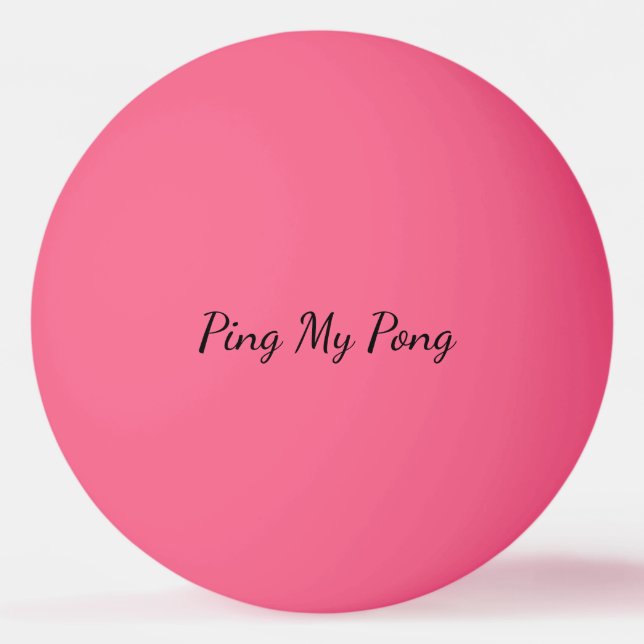 Ping My Pong Personalised Ping Pong Ball (Back)