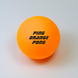 Ping Orange Pong Ping Pong Ball
