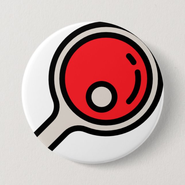 ping-pong 7.5 cm round badge (Front)