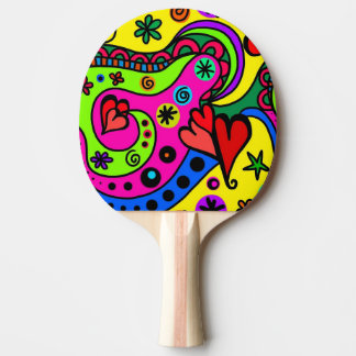 Ping Pong Abstract Palace and Geometric Figures Ping Pong Paddle