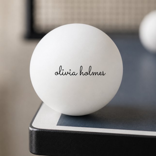 Ping Pong Ball | Custom Table Tennis Player Gift (Custom name ping pong ball for table tennis players, sports gifts, and game room decor.)