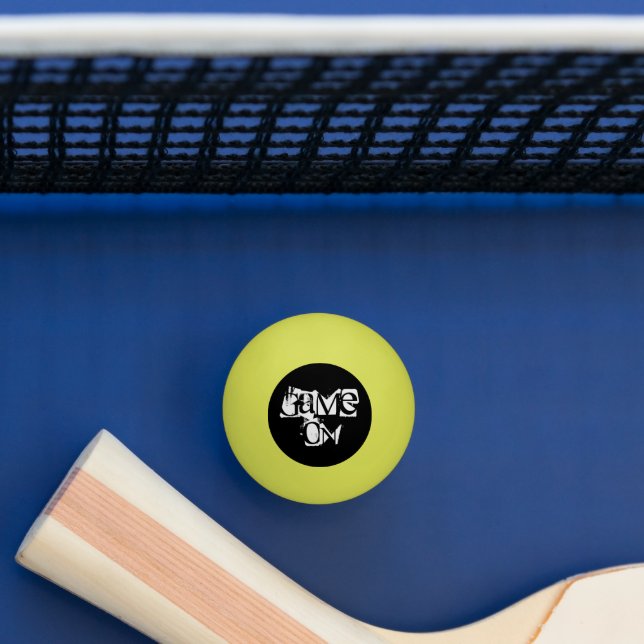 Ping Pong Ball-Game On Ping Pong Ball (Table)