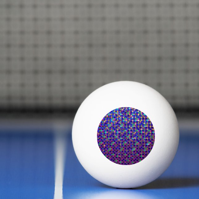 Ping Pong Ball Polka Dots Sparkley Jewels (Net)