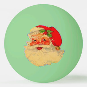 Ping Pong Ball – Santa – Glow in the Dark Gree