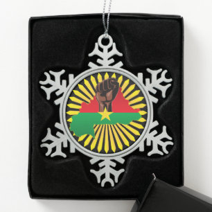 Ping Pong Ball Snowflake Pewter Christmas Ornament