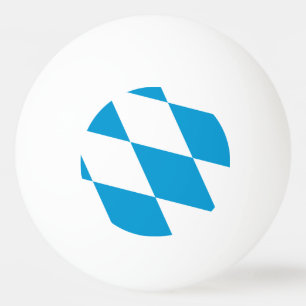 Ping pong ball with Flag of Bavaria, Germany