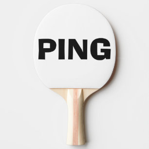 Ping Pong Black White Paddle