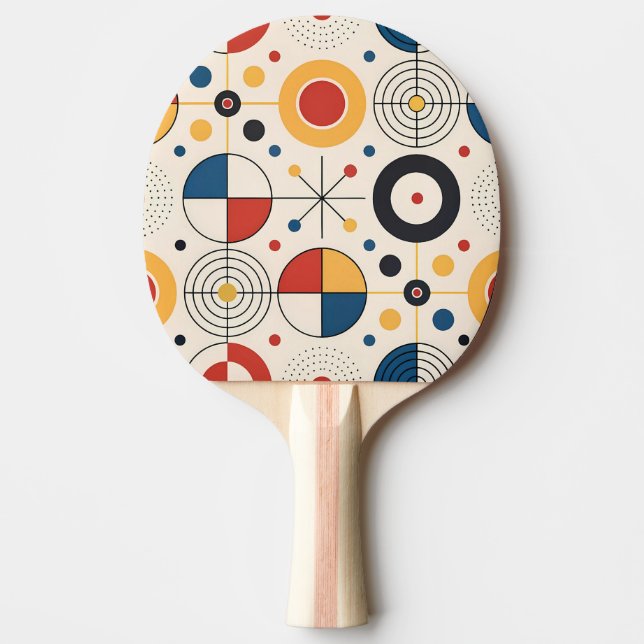 Ping pong blades geometric design ping pong paddle (Front)
