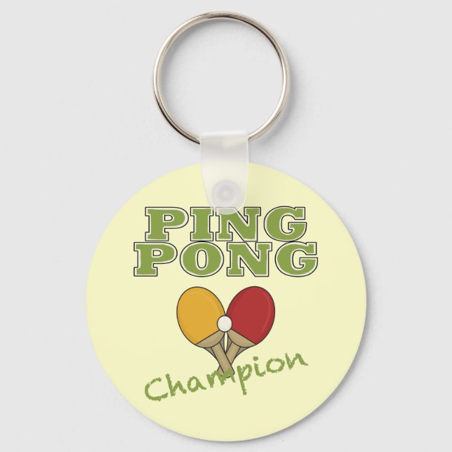 Ping Pong Champion Key Ring (Front)