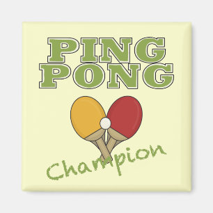 Ping Pong Champion Magnet