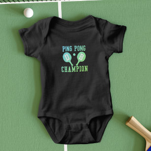 Ping Pong Champion Monogrammed Baby Bodysuit
