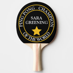Ping Pong Champion of world Table Tennis player Paddle