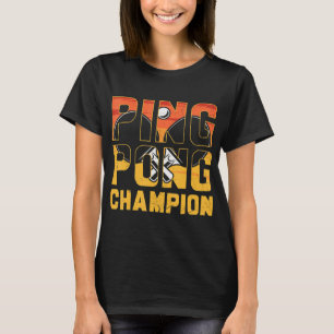 Ping Pong Champion Retro Table Tennis T-Shirt