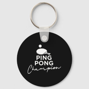 Ping Pong Champion Table Tennis Key Ring