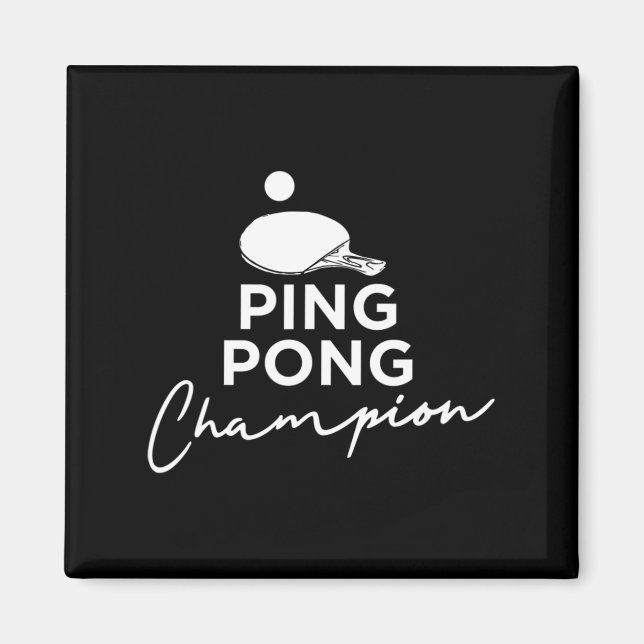 Ping Pong Champion Table Tennis  Magnet (Front)