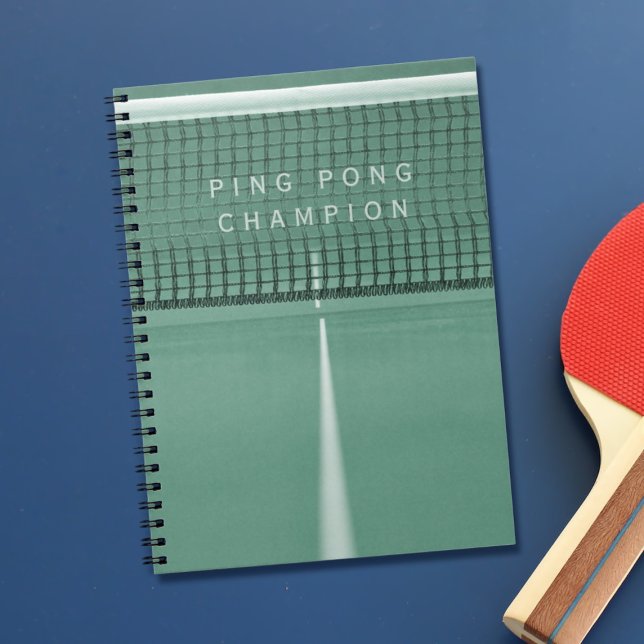 Ping Pong Champion Table Tennis Score Notebook (Make a note of all your wins in this notebook!)