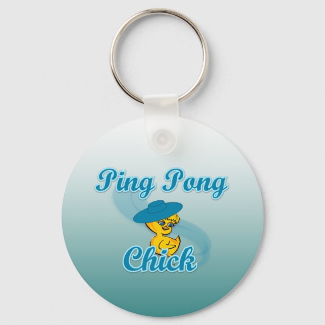 Ping Pong Chick #3 Key Ring (Front)
