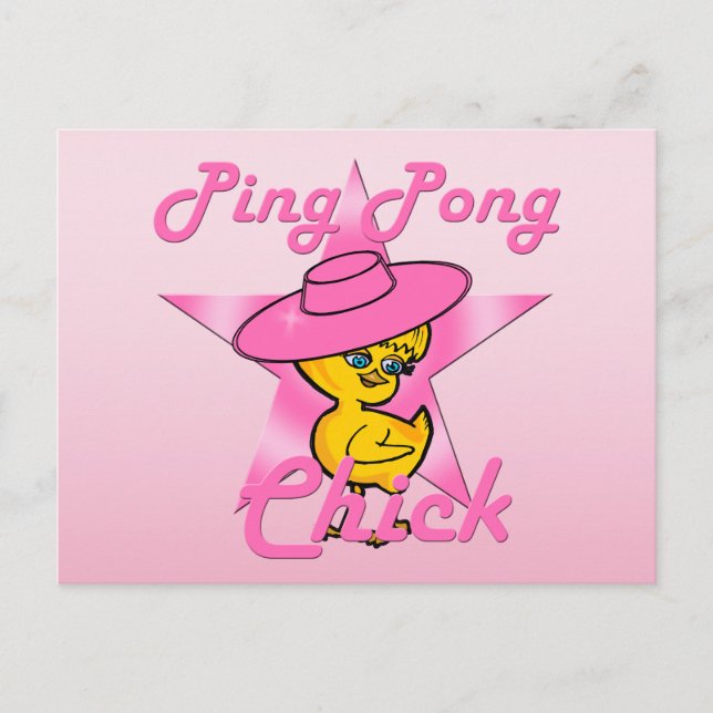 Ping Pong Chick #8 Postcard (Front)