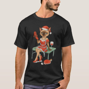 Ping Pong Christmas themed for cat lovers T-Shirt