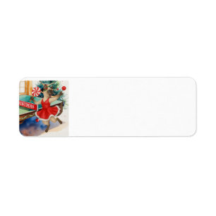 Ping Pong Christmas Themed for Siamese Cat lovers Return Address Label