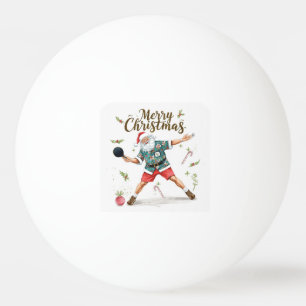 Ping pong Christmas with Santa Claus Ball