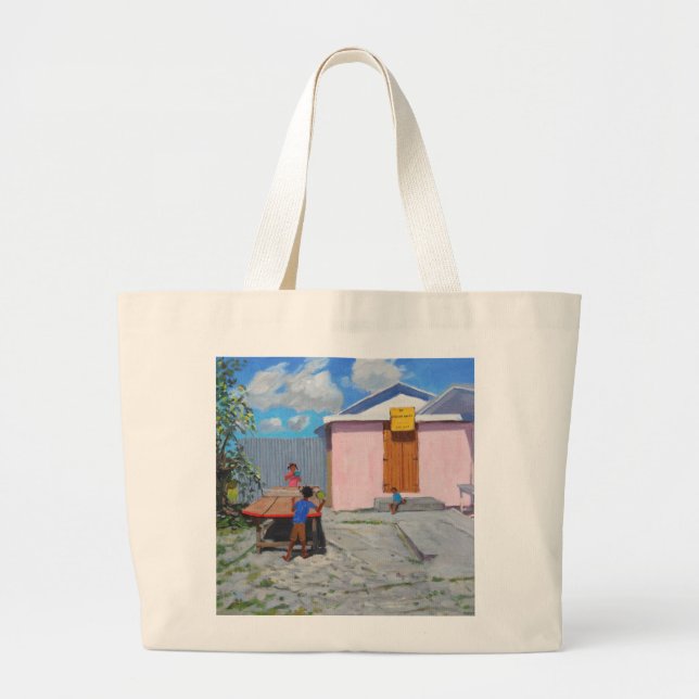 Ping Pong De African Queen Hideaway Large Tote Bag (Front)