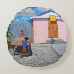 Ping Pong De African Queen Hideaway Round Cushion