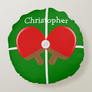 Ping Pong Design Round Cushion
