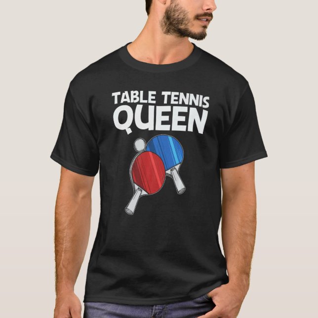 Ping Pong Designs For Women Mum Table Tennis Playe T-Shirt (Front)