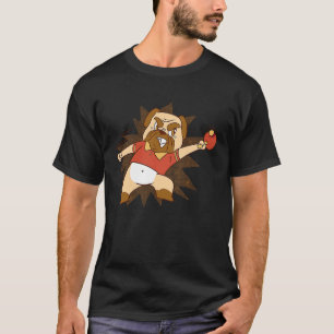 Ping Pong Dog Pug Pug Table Tennis Coach Paddle Pl T-Shirt