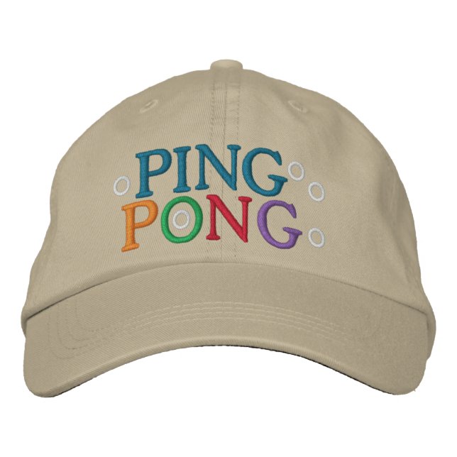 PING PONG EMBROIDERED HAT (Front)
