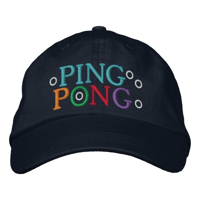 PING PONG EMBROIDERED HAT (Front)
