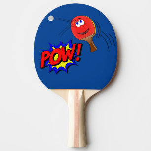 Ping Pong Emoji Sportswoman's Pala in Action Paddle