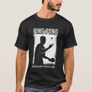 Ping Pong Graphic for Game Nights & College Dorm E T-Shirt
